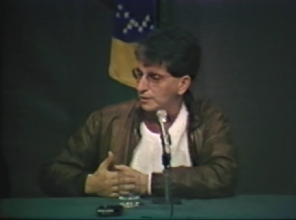Fernando Gabeira durante seminário ‟Brasil: Memória Política”