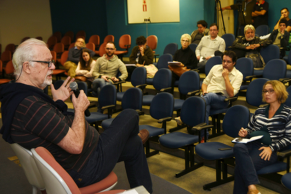 Público acompanha aula inaugural de Ugo Giorgetti, em 15 de agosto de 2018